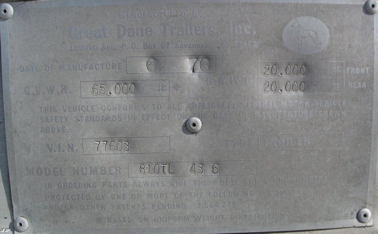 image for item 6526 1976 Great Dane