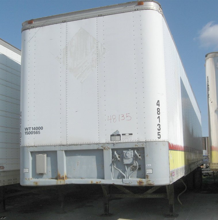 image for item 6534 1986 Fruehauf FB-9-F2-48-LLW3.0 48' dry van trailer