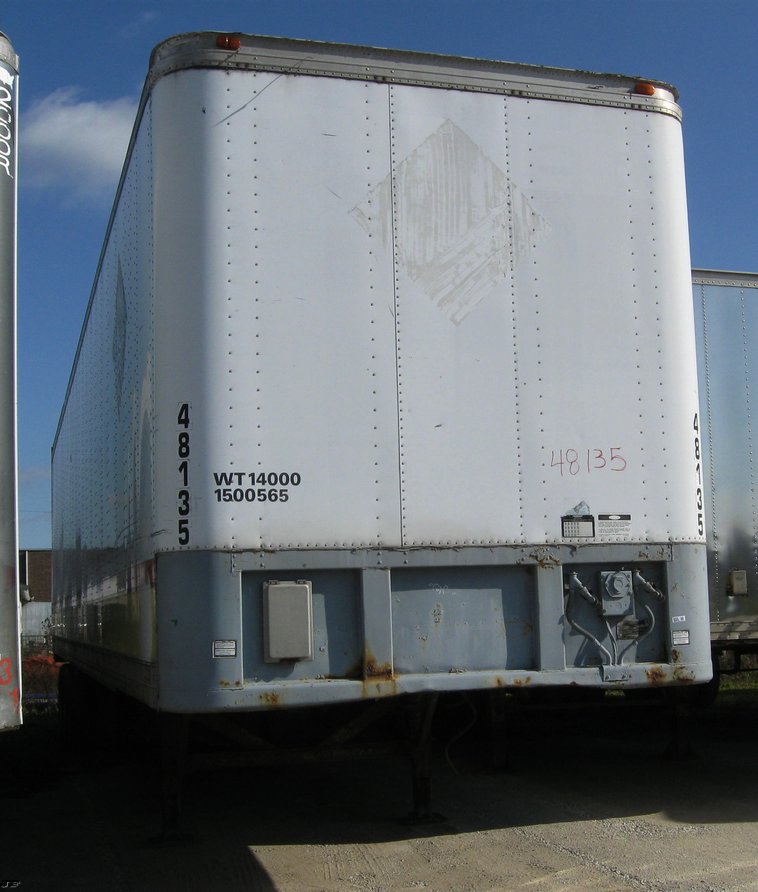 image for item 6534 1986 Fruehauf FB-9-F2-48-LLW3.0 48' dry van trailer