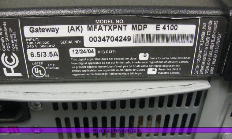 image for item 6570 (25) Gateway E-series computers
