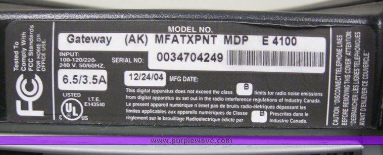 image for item 6571 (25) Gateway E-series computers