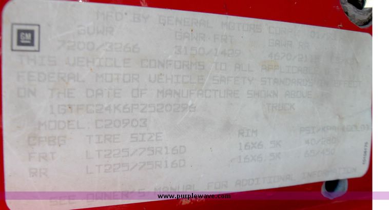 image for item 3967 1988 Chevrolet Silverado K2500 single cab pickup