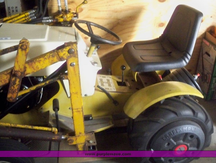 image for item 5179 Sears lawn mower with loader