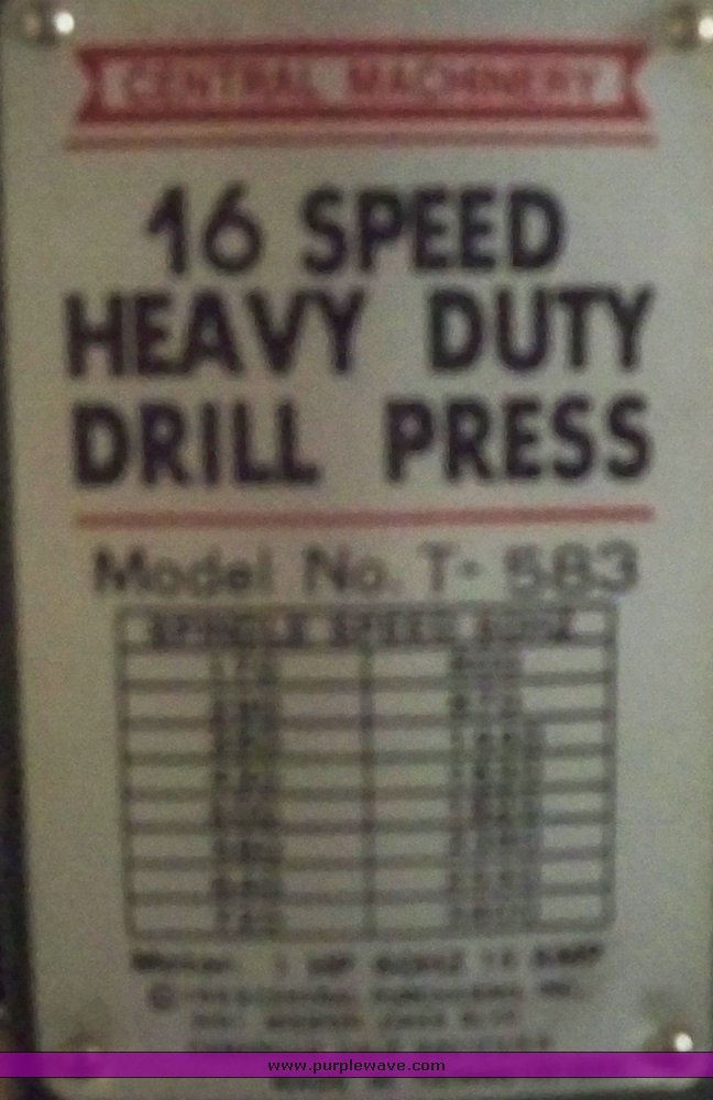 image for item 5181 Central machinery drill press