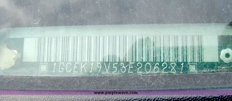 image for item 6521 2003 Chevrolet K1500 Silverado pickup truck