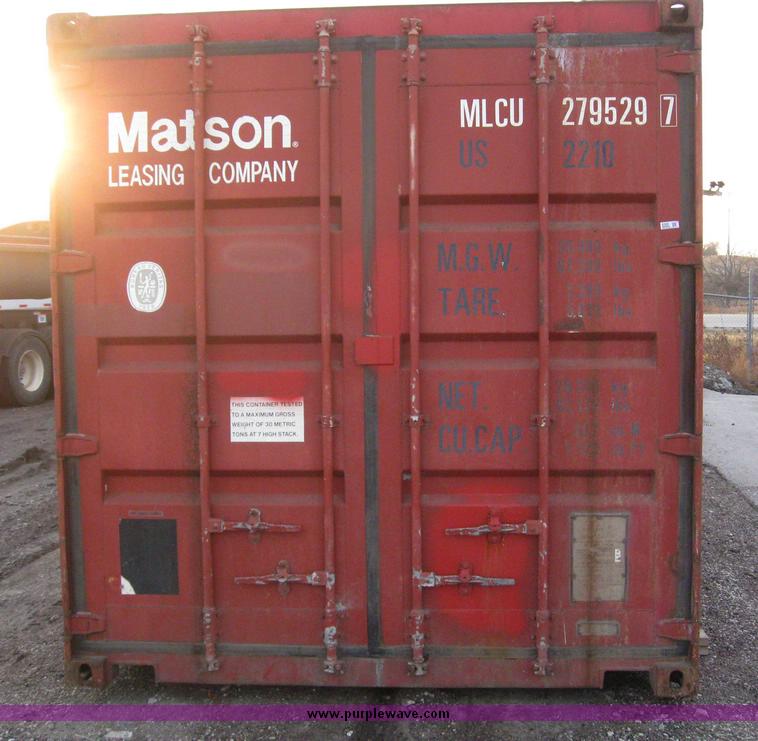 image for item 6569 20' storage container