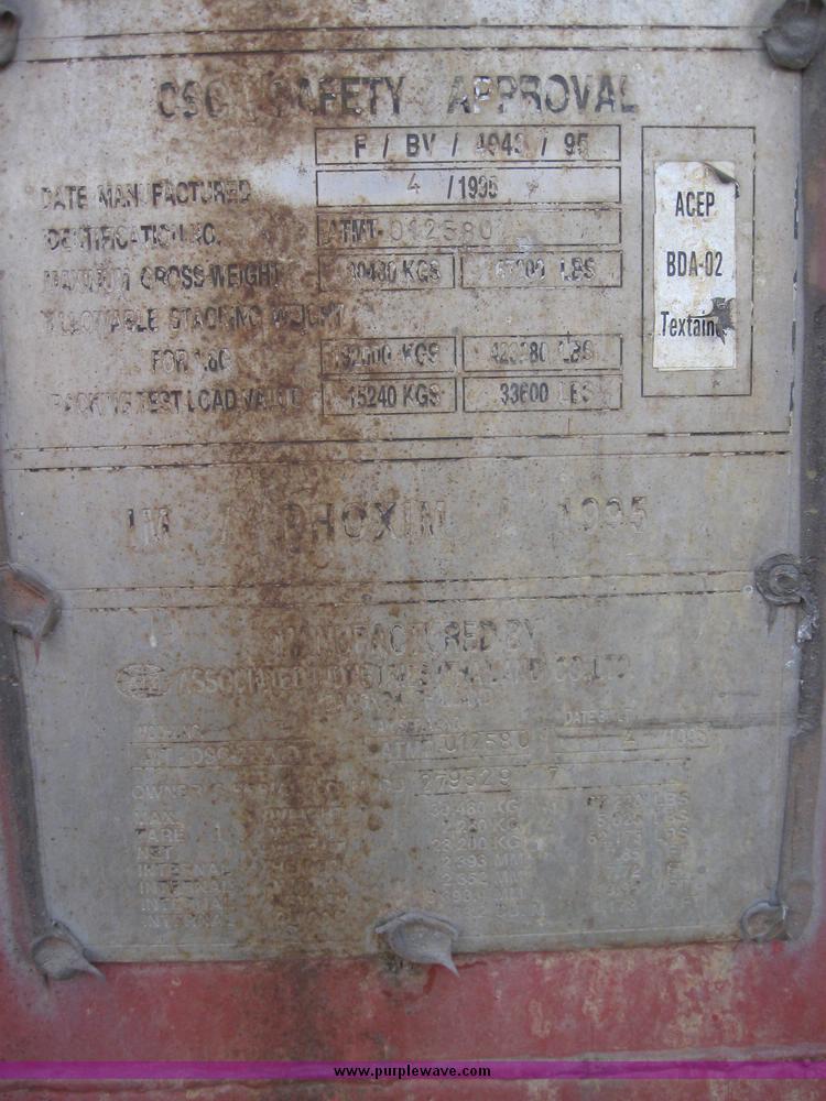 image for item 6569 20' storage container