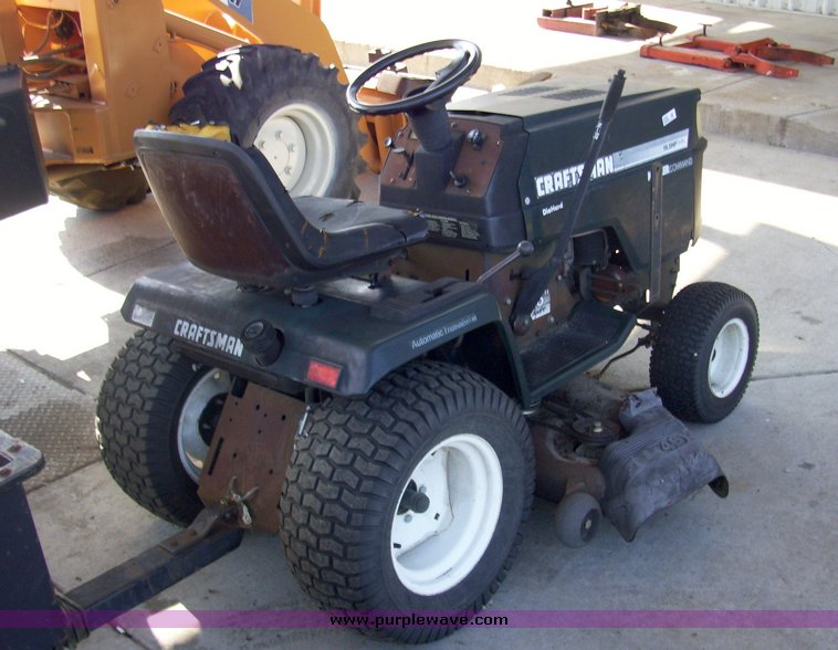 image for item 6593 Craftsman lawn mower with attachments