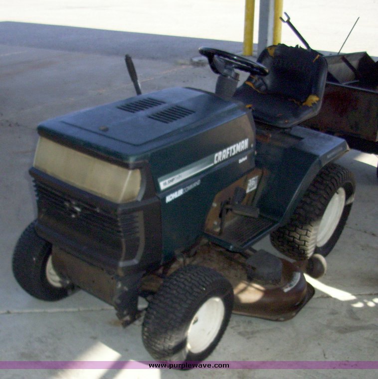 image for item 6593 Craftsman lawn mower with attachments