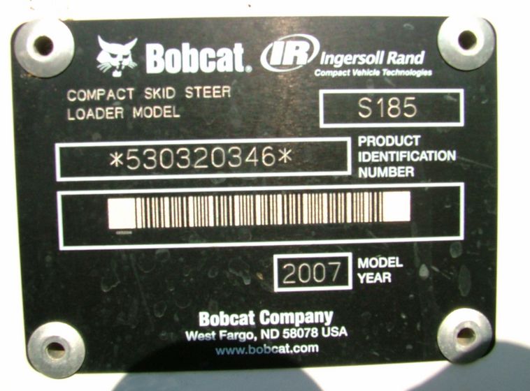 image for item 3003 2007 Bobcat S-185 skid steer