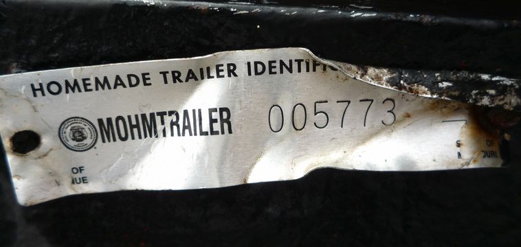 image for item 4259 16' x 7'7" shop built double axle trailer