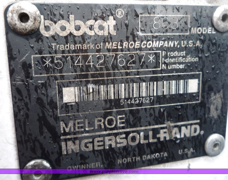 image for item 4264 1998 Bobcat 863 skid steer