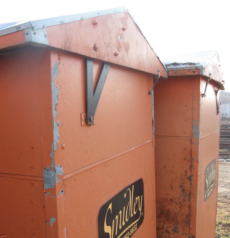 2 Smidley Wood Hog Feeders Item 3074 12 8 2009