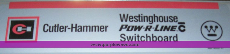 image for item 3909 Cutler-Hammer Pow-R-Line switch board