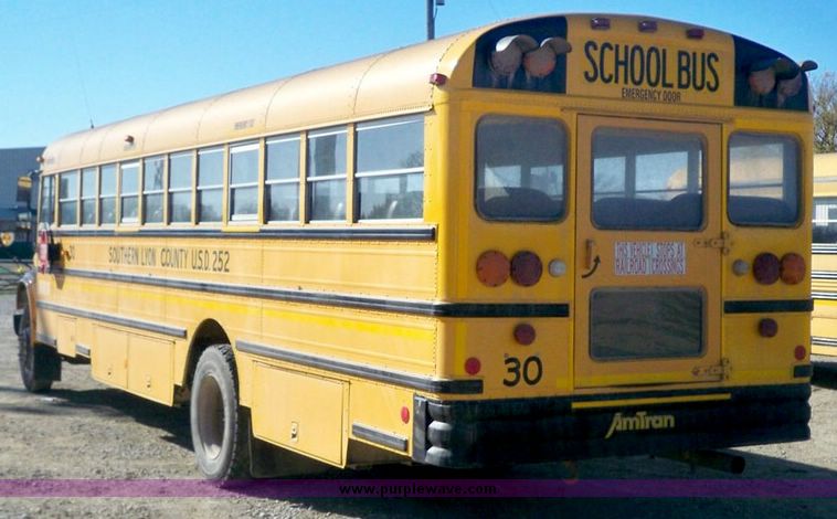 image for item 4190 1996 International 3800 65 passenger bus