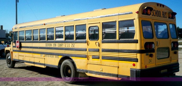 image for item 4191 1994 Ford B700 65 passenger bus