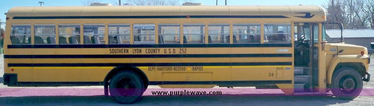 image for item 4191 1994 Ford B700 65 passenger bus