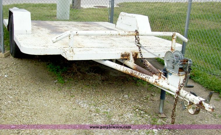 image for item 5061 15' single axle tipping utility trailer