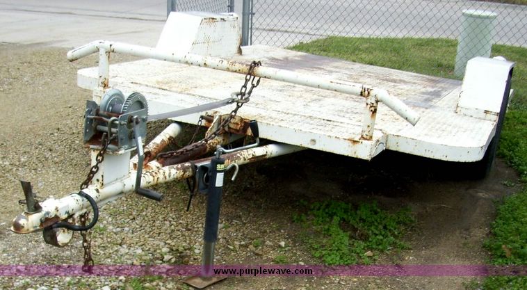 image for item 5061 15' single axle tipping utility trailer