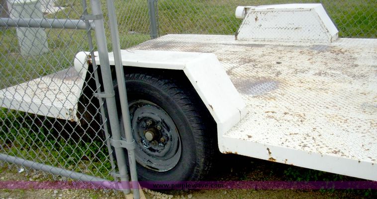 image for item 5061 15' single axle tipping utility trailer