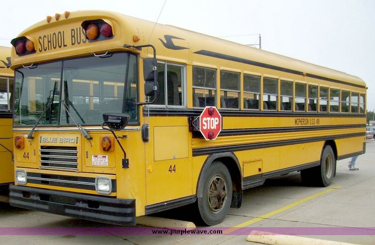 image for item 5063 1992 Blue Bird 71 person capacity bus