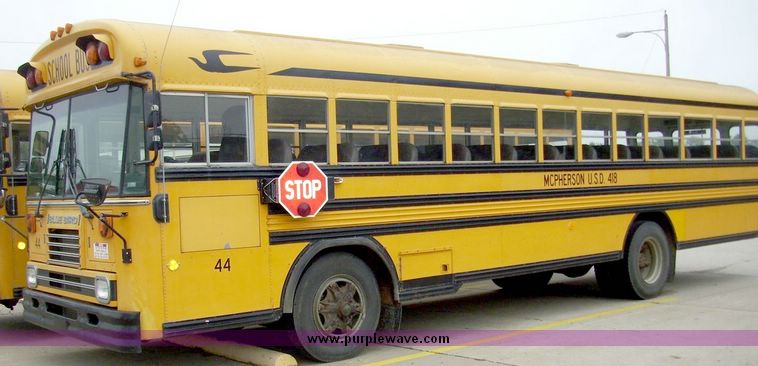 image for item 5063 1992 Blue Bird 71 person capacity bus