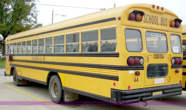 image for item 5063 1992 Blue Bird 71 person capacity bus