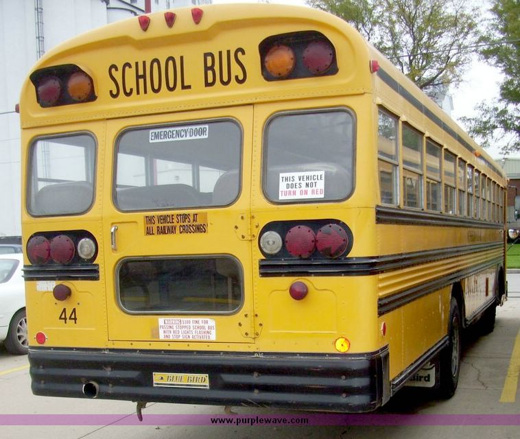 image for item 5063 1992 Blue Bird 71 person capacity bus