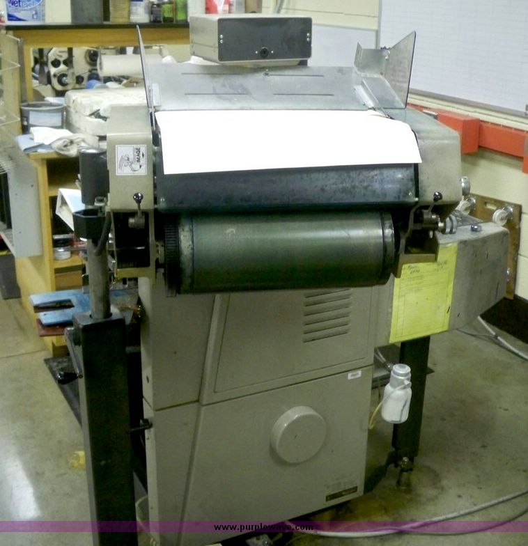 image for item 7392 Ryobi two color offset XL printing press