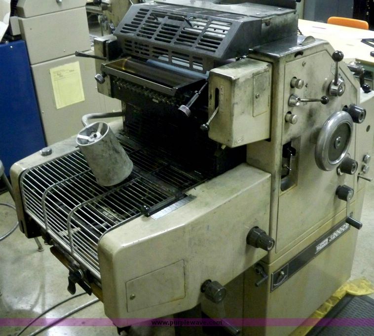image for item 7392 Ryobi two color offset XL printing press