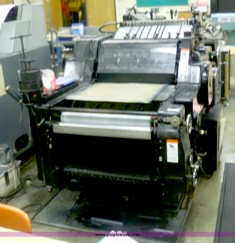 image for item 7462 Heidelberg KORD 62 single color offset printing press