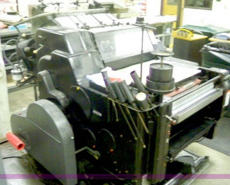 Heidelberg KORD 62 single color offset printing press in Hutchinson, KS