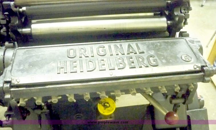 image for item 7463 Heidelberg Windmill printing press