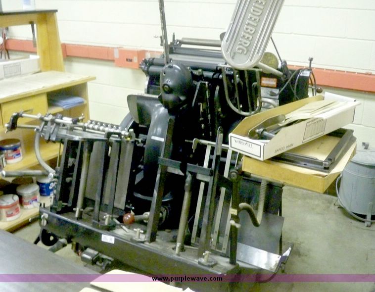 image for item 7463 Heidelberg Windmill printing press