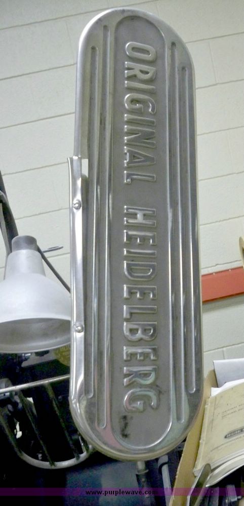 image for item 7463 Heidelberg Windmill printing press