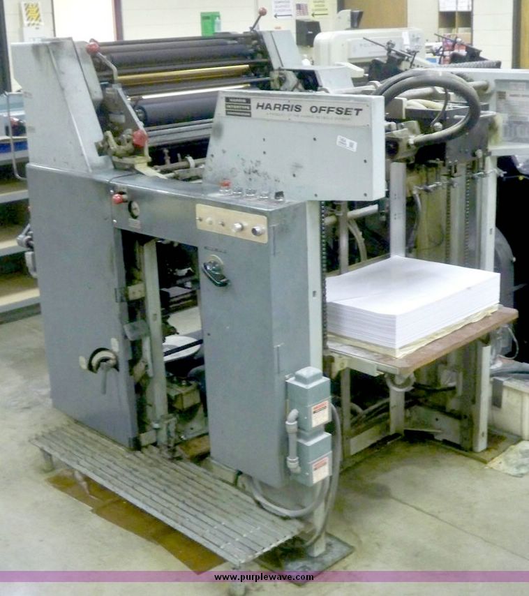 Harris offset printing press in Hutchinson, KS Item 7464 sold