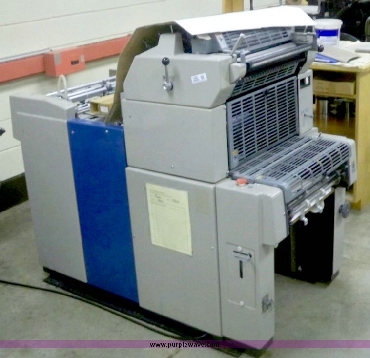 image for item 7465 Ryobi SOON single offset printing press
