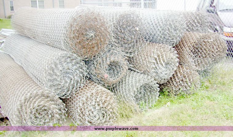 image for item 7720 (14) rolls of chain link fence