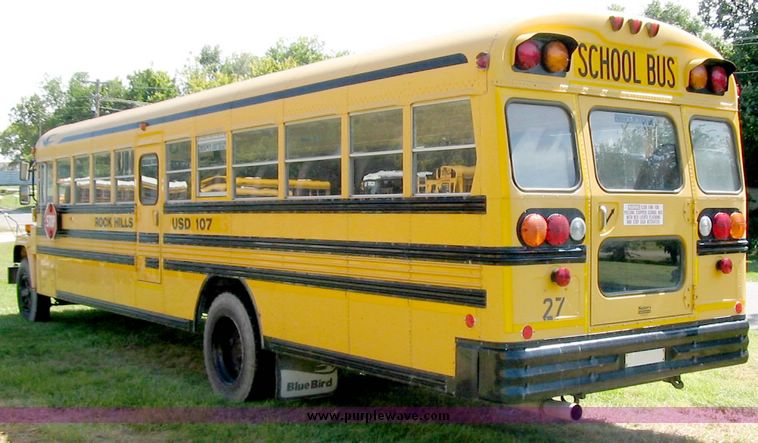 image for item 8815 1996 GMC B7T042 Blue Bird bus