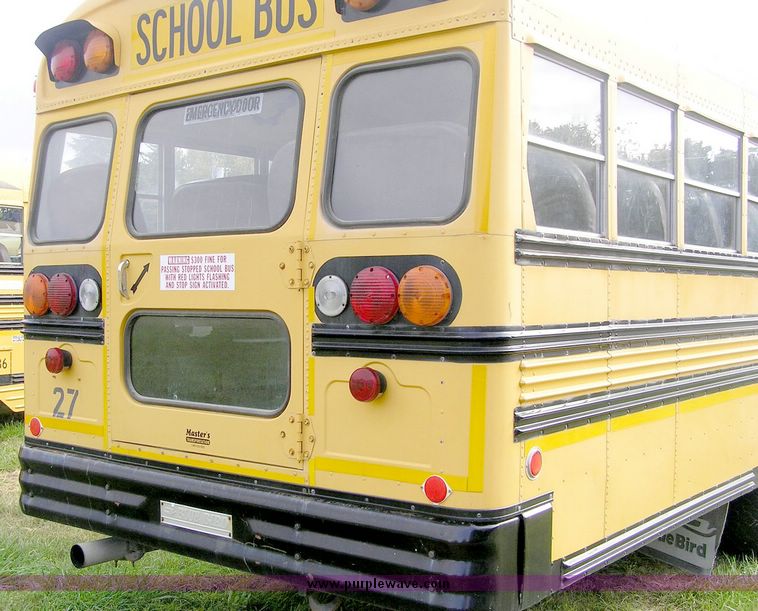 image for item 8815 1996 GMC B7T042 Blue Bird bus