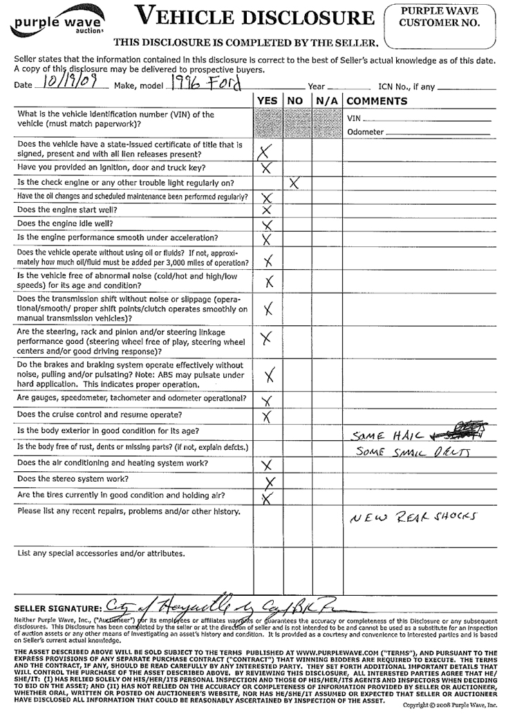 image for item 4155 1995 Ford Taurus