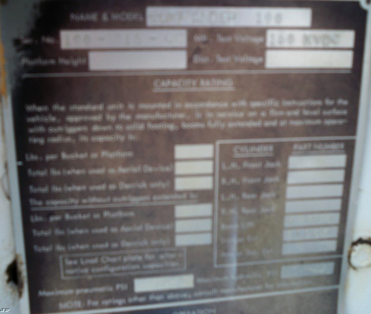 image for item 5184 1996 International 4700 boom truck