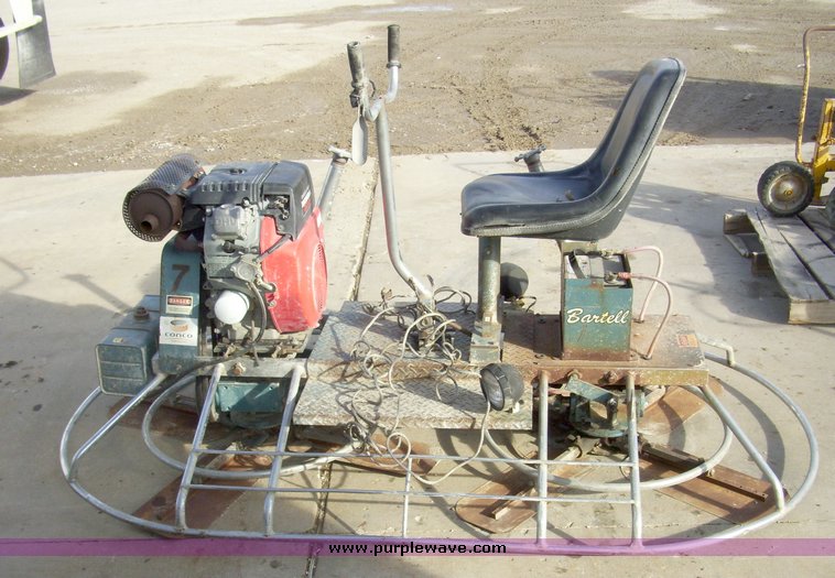 image for item 4106 Bartell BTR88 double riding trowel