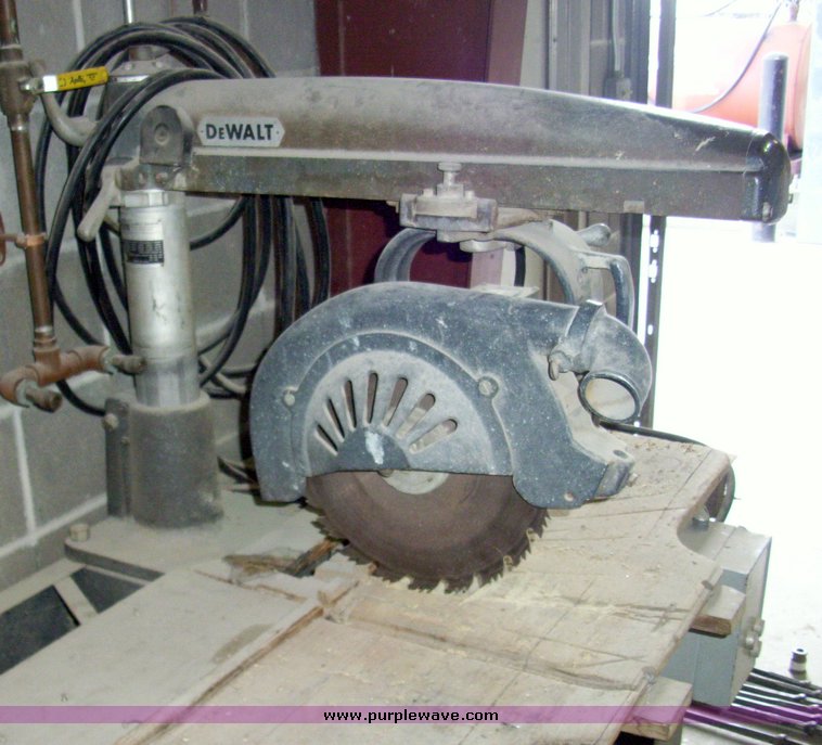 image for item 4111 Dewalt 12" compound radial arm saw