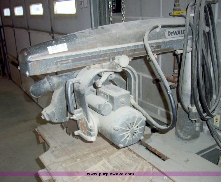 image for item 4111 Dewalt 12" compound radial arm saw