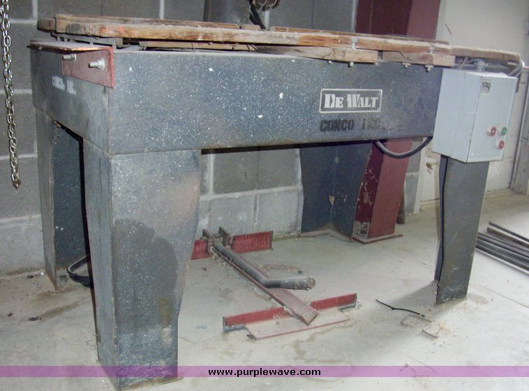 image for item 4111 Dewalt 12" compound radial arm saw