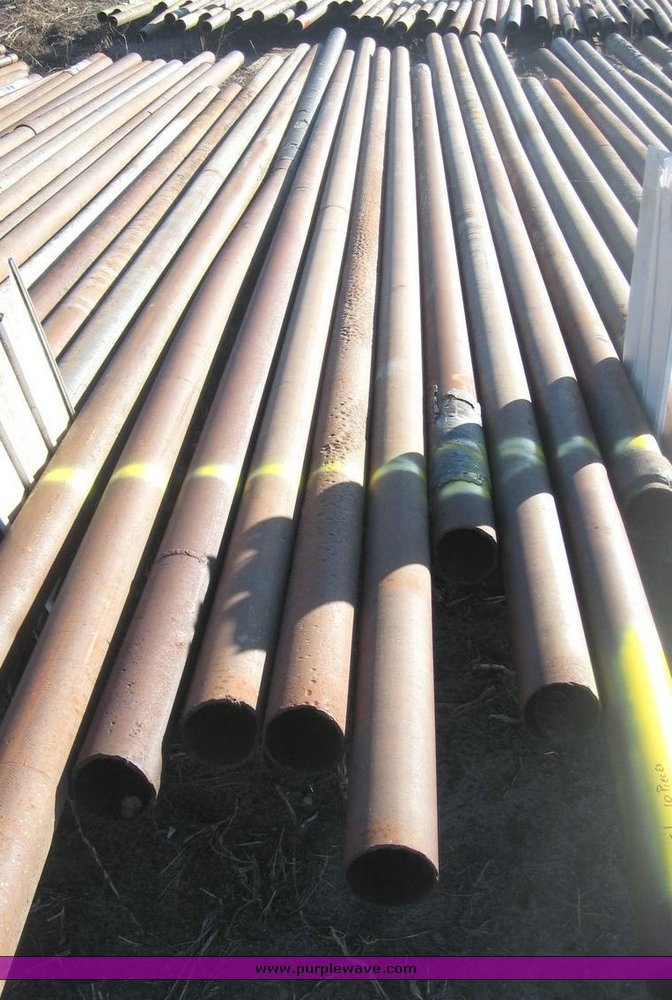 Approx. 230' of 4.5" OD steel pipe in Great Bend, KS Item 3676 sold