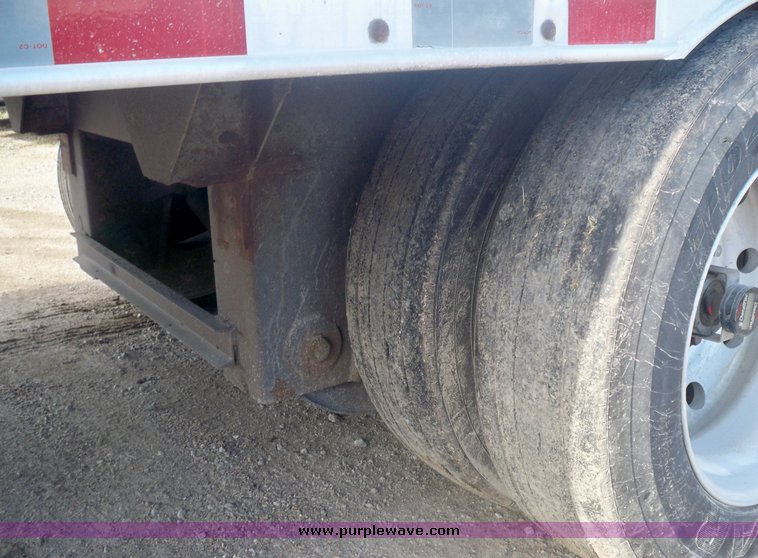 image for item 5196 1997 Barrett aluminum three deck hog semi trailer