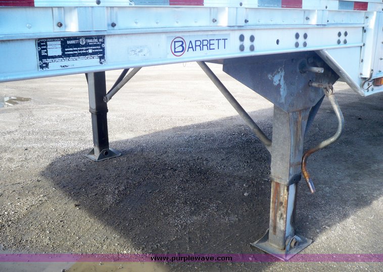 image for item 5196 1997 Barrett aluminum three deck hog semi trailer