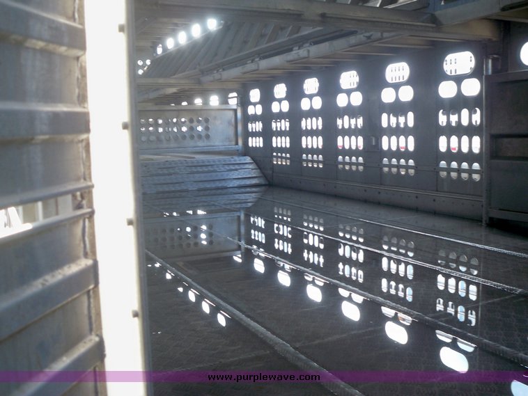 image for item 5197 1997 Barrett aluminum three deck hog semi trailers